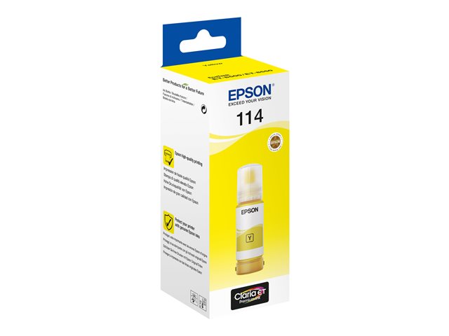 Epson 114 - 70 ml - yellow - original - ink refill - for EcoTank ET-8500, ET-8550