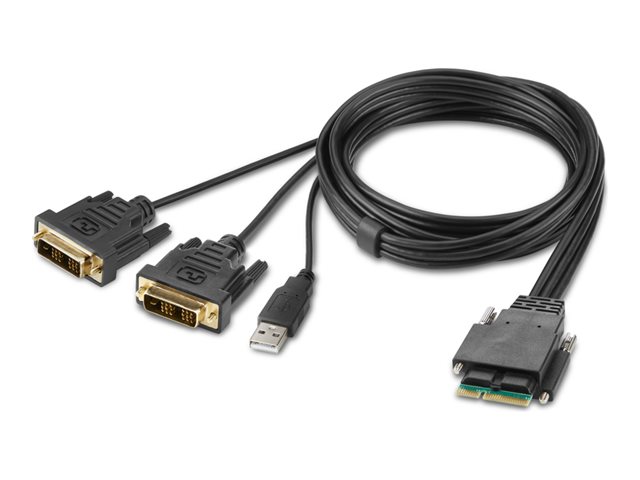 Belkin Secure Modular DVI Dual Head Host Cable - video / USB cable - TAA Compliant - 1.83 m