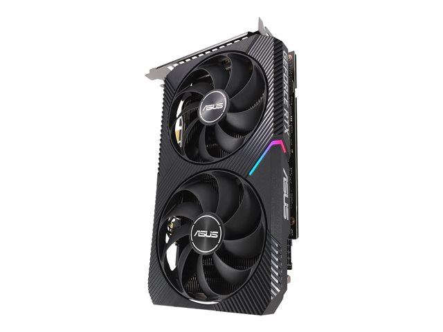 ASUS DUAL-RTX3060-12G-V2 - Graphics card - GF RTX 3060 - 12 GB GDDR6 - PCIe 4.0 - HDMI, 3 x DisplayPort