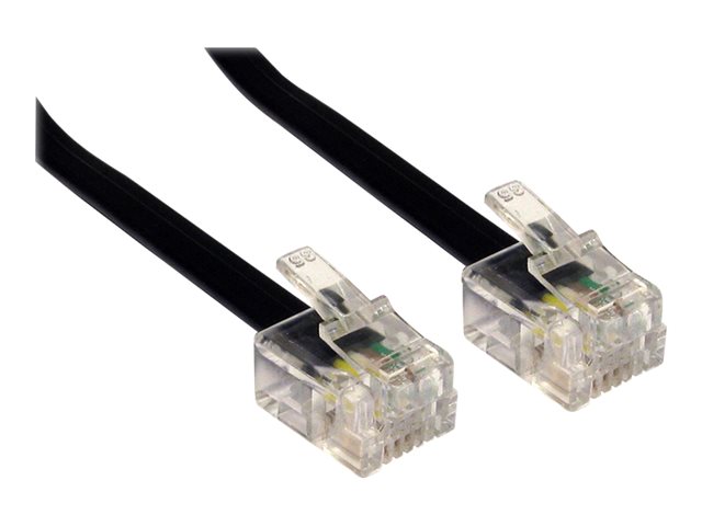 Cables Direct phone cable - 15 m - black