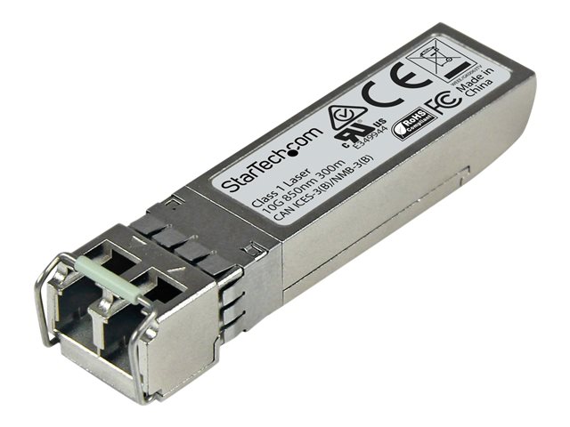 Startech Juniper SFPP-10GE-SR Compatible SFP+ Module, 10GBASE-SR, 10GbE Multimode Fiber MMF Optic Transceiver, 10GE Gigabit Ethernet SFP+, LC Connector, 300m, 850nm, DDM, 10Gbps Module - Lifetime Warranty (SFPP10GESRST) - SFP+ transceiver module (equivale
