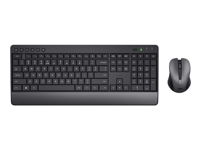 Trust Trezo Comfort - keyboard and mouse set - QWERTY - UK - black