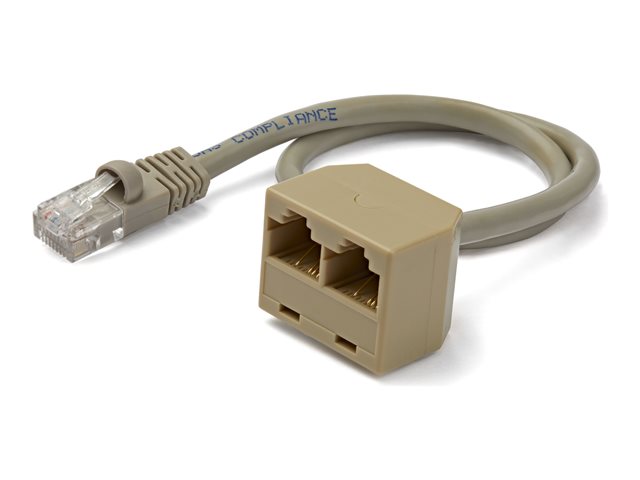 StarTech.com 2-to-1 RJ45 10/100 Mbps Splitter/Combiner - One adapter required at each end of the connection - network splitter