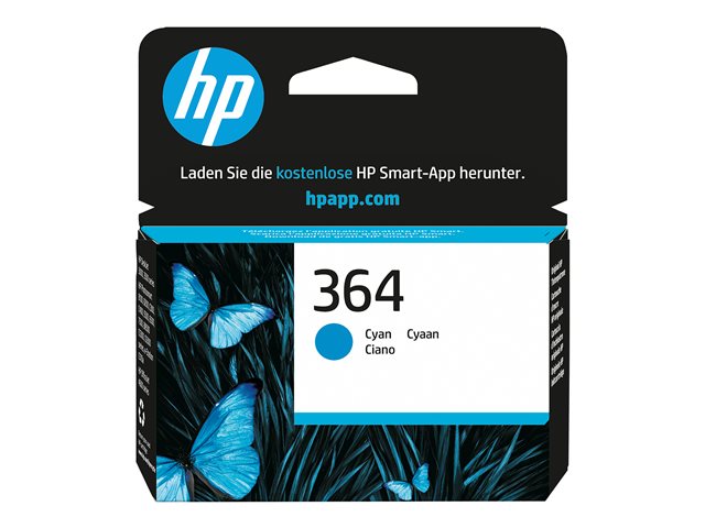 HP 364 - cyan - original - ink cartridge