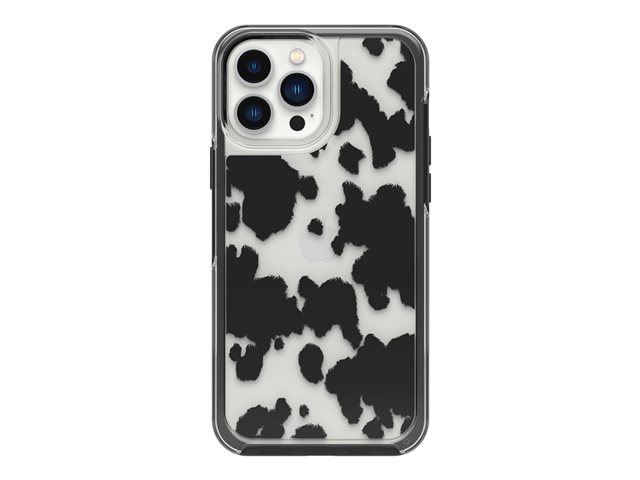 OtterBox Symmetry Series Clear - Back cover for mobile phone - MagSafe compatibility - polycarbonate, synthetic rubber - cow print - for Apple iPhone 12 Pro Max, 13 Pro Max