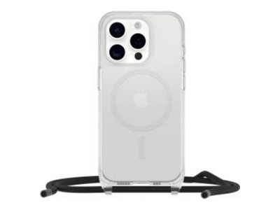 OtterBox React Series - Back cover for mobile phone - necklace - MagSafe compatibility - clear - for Apple iPhone 16 Pro Max