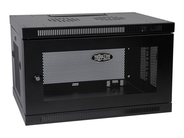 Eaton Tripp Lite Series SmartRack 6U Low-Profile Switch-Depth Wall-Mount Rack Enclosure Cabinet - rack - 6U