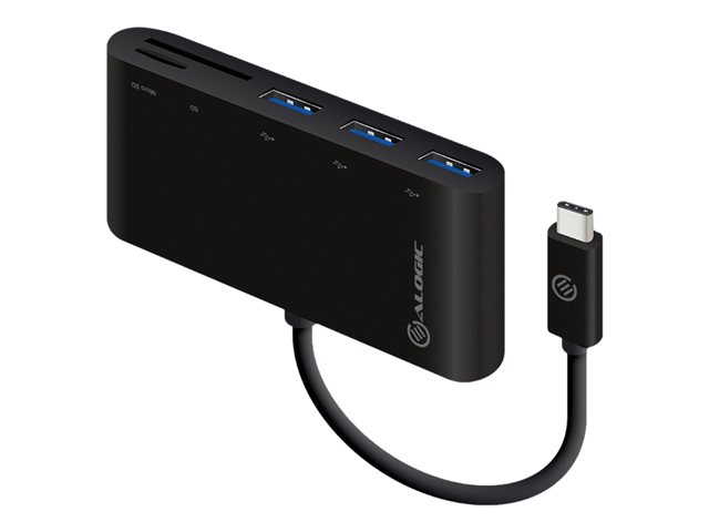 USB-C TO MULTI CARD READER AND 3 PORT USB HUB