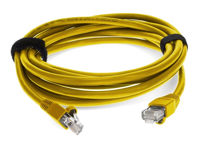 10FT CAT5E CABLE YELLOW RJ-45 SNAGLESS BOOTED