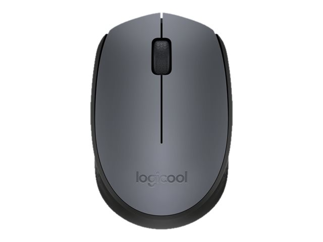 Logitech M171 - Mouse - right and left-handed - wireless - 2.4 GHz - USB wireless receiver - black