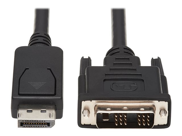 Eaton Tripp Lite Series DisplayPort to DVI Adapter Cable (DP with Latches to DVI-D Single Link M/M), 10 ft. (3.1 m) - DVI cable - 3 m