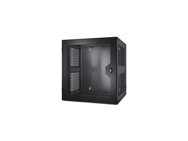 NetShelter WX 13U w/Threaded Hole Vertical Mounting Rail Vented Front Door Black*** SPECIAL DELIVERY - SHIPS DIRECT FROM VENDOR - INFORMATION REQUIRED - CALL SALES FOR COST**