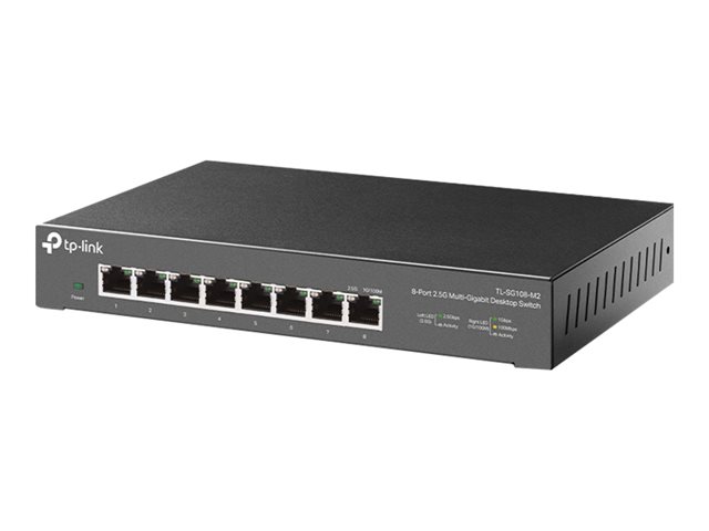 TP-Link TL-SG108-M2 - V1 - switch - unmanaged - 8 x 100/1000/2.5G - desktop, wall-mountable