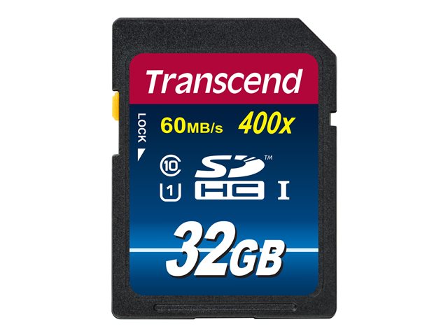 Transcend SDHC Class 10 UHS-I (Premium) - Flash memory card - 32 GB - UHS Class 1 / Class10 - SDHC UHS-I