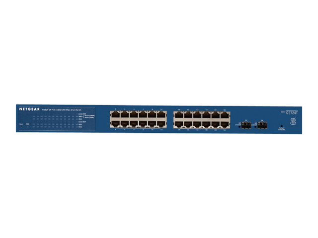 NETGEAR Smart GS724T - V4 - switch - 24 ports - Managed - rack-mountable