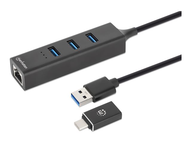 USB-A DOCK/HUB 4-PORT- ETHERNET/USB-A(X3)