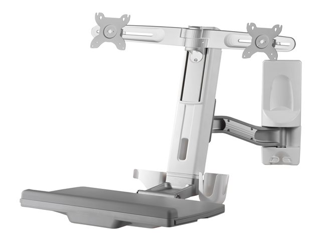 DUAL WALL MOUNT WORKSTATION SYSTEM ALUMIN/PLASTIC/STEEL BOD