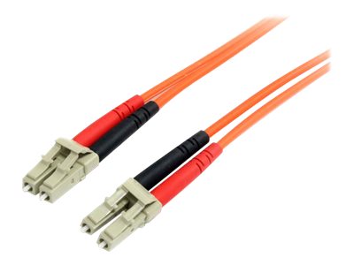 StarTech.com 1m Fiber Optic Cable - Multimode Duplex 62.5/125 - LSZH - LC/LC - OM1 - LC to LC Fiber Patch Cable (FIBLCLC1) - Network cable - LC multi-mode (M) to LC multi-mode (M) - 1 m - 1 m - fibre optic - duplex - 62.5 / 125 micron - riser - orange