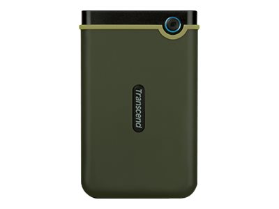 Transcend StoreJet 25M3 Slim - Hard drive - 1 TB - external (portable) - 2.5" - USB 3.0 - military green