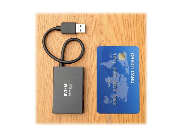 Tripp Lite USB 3.0 Hub SuperSpeed Slim 4 USB-A Ports 5Gbps Compact Aluminum - hub - 4 ports