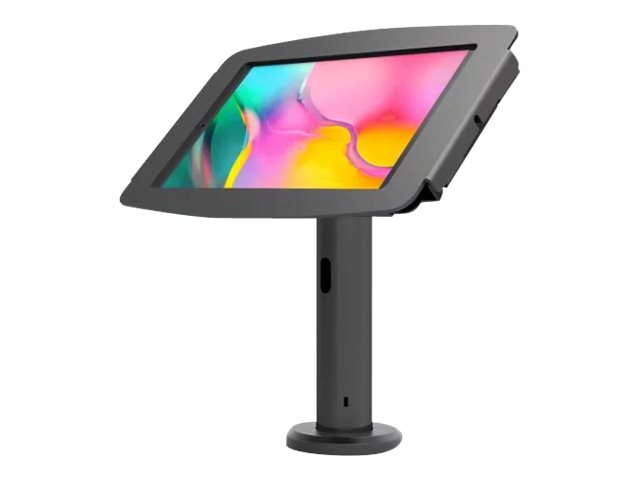 Compulocks Galaxy Tab A8 10.5" Space Enclosure Tilting Stand 8" - Stand - for tablet - enclosure tilting kiosk - lockable - high-grade aluminium - black - screen size: 10.5" - base mount, desk-mountable - for Samsung Galaxy Tab A8 (10.5 in)