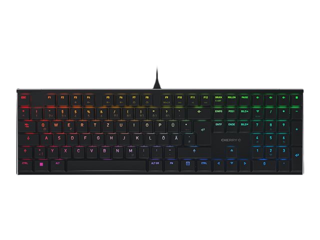 CHERRY MX 10.0N RGB BLACK CORDED KEYBOARD USB GERMAN