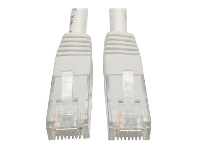 Eaton Tripp Lite Series Cat6 Gigabit Molded (UTP) Ethernet Cable (RJ45 M/M), PoE, White, 7 ft. (2.13 m) - patch cable - 2.13 m - white