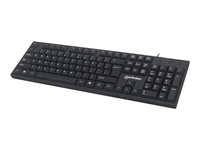 KEYBOARD UK USB WIRED BLACK-STANDARD QWERTY FULL SIZE