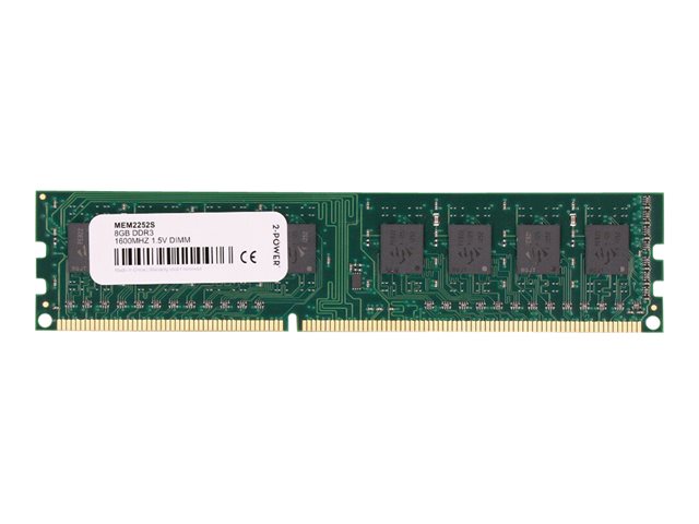 2-Power - DDR3 - module - 8 GB - DIMM 240-pin - 1600 MHz / PC3-12800 - unbuffered