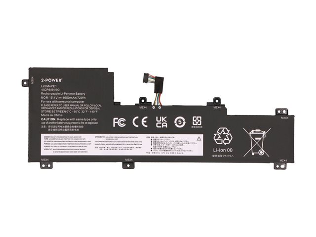 2-Power Main Battery Pack - laptop battery - 15.4 V - Li-pol - 4650 mAh - 72 Wh