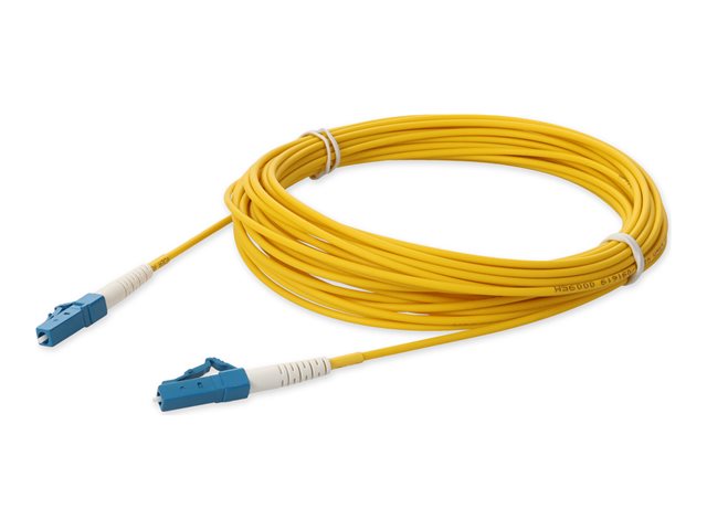 AddOn - Patch cable - LC/UPC single-mode (M) to LC/UPC single-mode (M) - 5 m - fibre optic - simplex - 9 / 125 micron - OS2 - halogen-free - yellow
