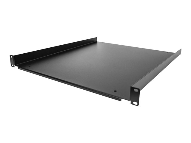 Startech 1U Fixed Server Rack Mount Shelf, 20in Deep Steel Universal Cantilever Tray for 19" AV/Data/Network Equipment Rack with Cage Nuts & Screws, 55lbs Weight Capacity, 20" Deep - 1U Network Rack Shelf - Rack shelf - 1U - 19"