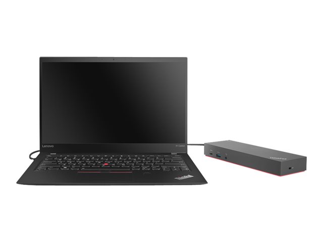 ThinkPad Hybrid USB-C with USB-A Dock includes power cable. For EU.