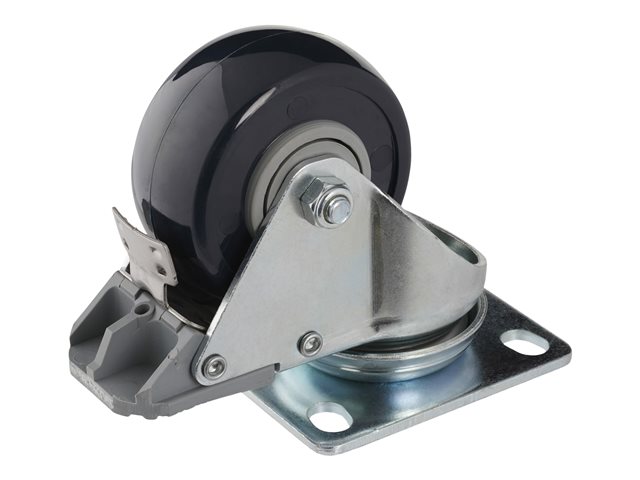 StarTech.com 4-Piece Caster Kit for Open Frame Rack - TAA Compliant Heavy Duty Casters - Includes Installation Hardware (4POSTRACK) - rack casters kit
