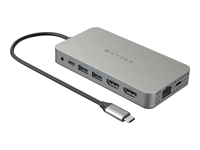 HyperDrive - Docking station - USB-C - 2 x HDMI - 1GbE