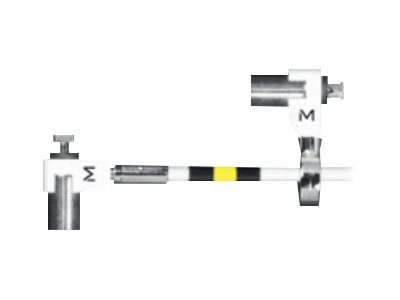 NANO SLIM TWIN ROTATING SECURITY LOCK 1X T LOCK/1X NANO