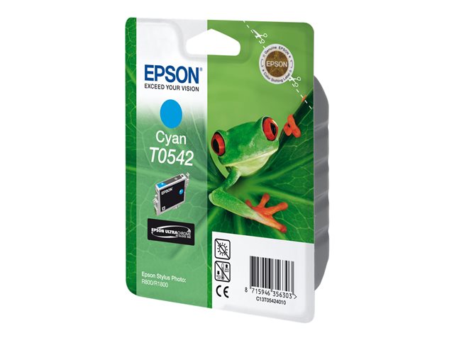 Epson Ink Cartridges, Ultrachrome, T0542, Frog, Singlepack, 1 x 13.0 ml Cyan