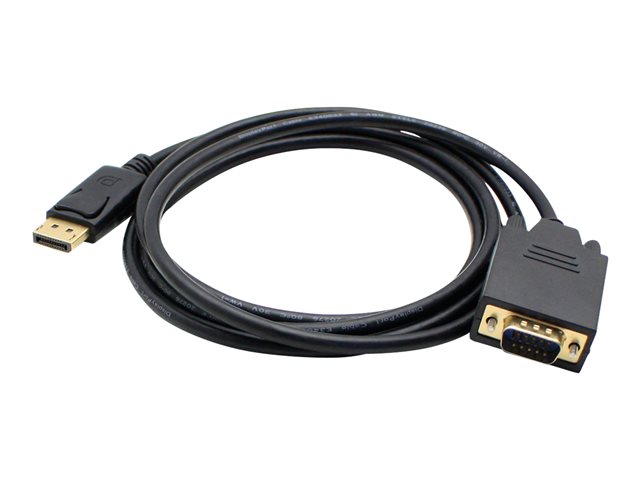 3FT DP 1.2 TO VGA M/M BLACK DP TO VGA ADAPTER CABLE