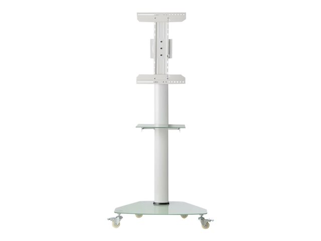 PREMIER ROLLING TV CART WHITE FOR 37IN TO 70IN FLAT-SCREEN MO