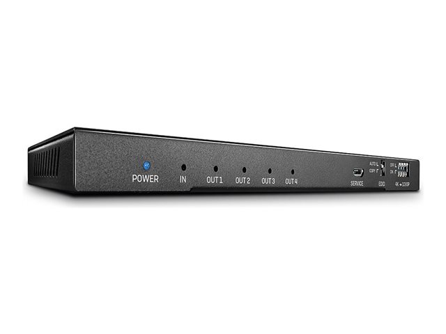 Lindy 4 Port HDMI 2.0 18G Splitter with Audio - video/audio splitter - 4 ports
