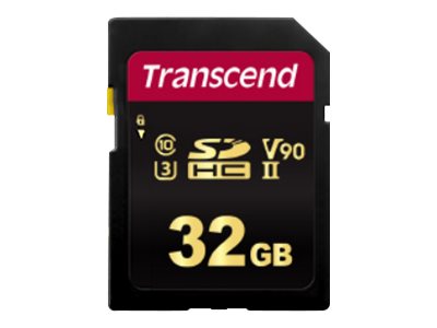 Transcend 700S - Flash memory card - 32 GB - Video Class V90 / UHS-II U3 / Class10 - SDHC UHS-II
