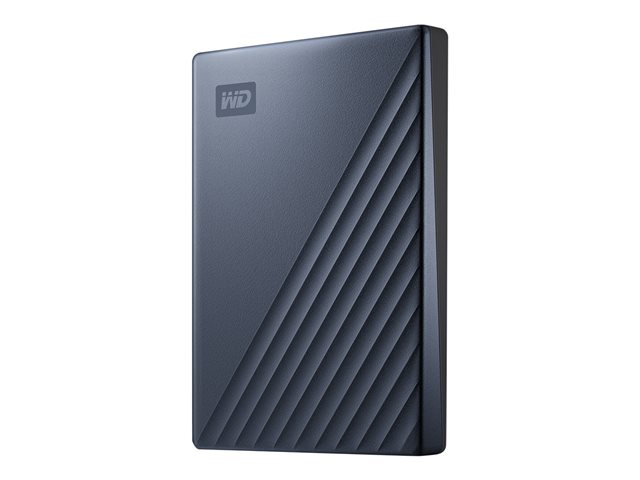 WD My Passport Ultra WDBC3C0020BBL - Hard drive - encrypted - 2 TB - external (portable) - USB 3.0 (USB-C connector) - 256-bit AES - blue