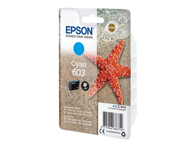 Epson 603 - cyan - original - ink cartridge