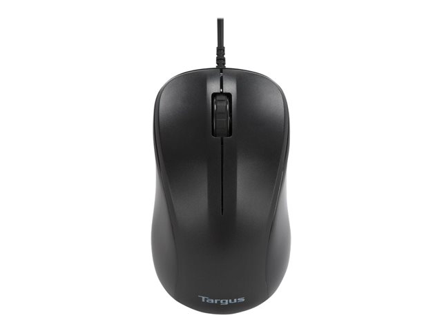 Targus - Mouse - optical - 3 buttons - wired - USB - black