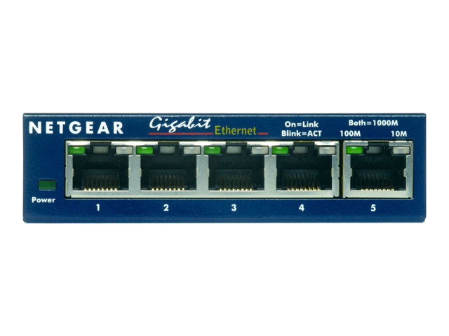 ProSAFE 5-Port Gigabit Unmanaged Desktop Switch