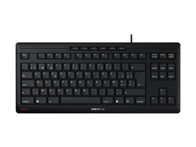 CHERRY STREAM KEYBOARD TKL - keyboard - AZERTY - Belgium - black Input Device