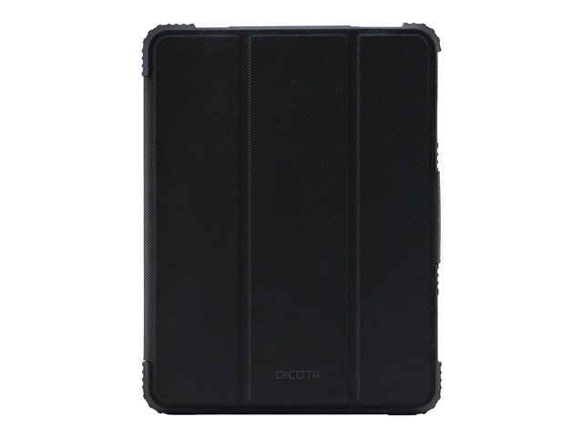 DICOTA Folio Case - Flip cover for tablet - thermoplastic polyurethane (TPU), polycarbonate, recycled PET - black - 11" - for Apple 10.9-inch iPad Air (4th generation), 11-inch iPad Pro (3rd generation)
