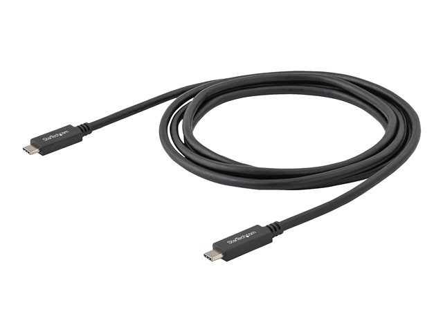 StarTech USB C to UCB C Cable - 0.5m - Short - M/M - USB 3.1 (10Gbps) - USB C Charging Cable - USB Type C Cable - USB-C to USB-C Cable (USB31CC50CM) - USB cable - USB-C (M) straight to USB-C (M) straight - USB 3.1 Gen 2 / Thunderbolt 3 / DisplayPort 1.2 -