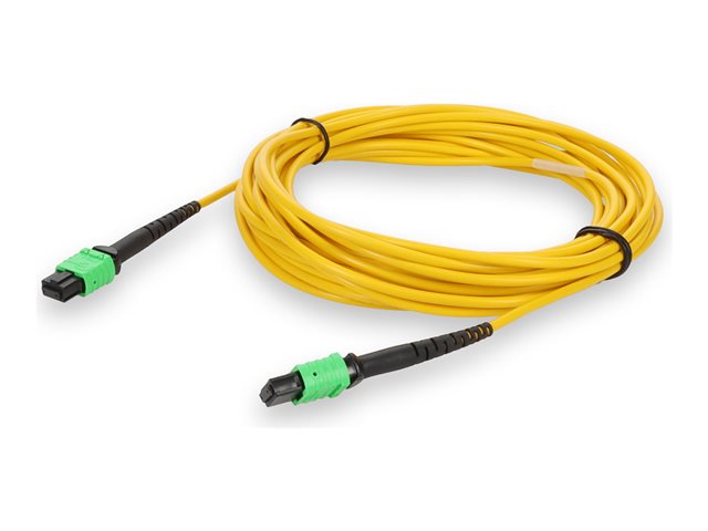 AddOn - Crossover cable - MPO/APC single-mode (F) to MPO/APC single-mode (F) - 7 m - fibre optic - 9 / 125 micron - OS2 - halogen-free - yellow