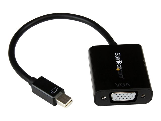 StarTech Mini DisplayPort to VGA Adapter - DisplayPort 1.2 - 1080p - Thunderbolt to VGA Monitor Adapter - Mini DP to VGA (MDP2VGA2) - Adapter - Mini DisplayPort (M) to HD-15 (VGA) (F) - Displayport 1.2/Thunderbolt - 22 cm - active, 1920 x 1200 (WUXGA) sup